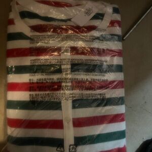 Old Navy Pajama- Red, Green, White one piece pajama